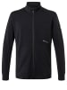 super.natural Merino Sweatjacke in schwarz