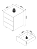 VCM  Rollcontainer Beistellcontainer Dalosa 45 cm in Anthrazit