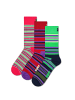 Happy Socks Socken 3er Pack in Pink/Rot/Grün