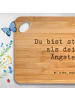 Mr. & Mrs. Panda Servierplatte Spruch Angst überwinden mit Spruch in Braun