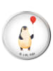 Mr. & Mrs. Panda Waschbeckenstöpsel Pinguin Luftballon ohne Spruch in Weiß