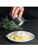 Intirilife 18-teiliges Set Puderstreuer in Silber-Weiß