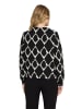Betty Barclay Sweatshirt mit Rippbündchen in Schwarz/Beige