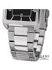 Regent Analog-Armbanduhr Regent Metallarmband silber extra groß (ca. 28,5x41,5mm)