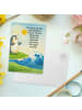 Mr. & Mrs. Panda Postkarte Pinguin Surfer Design mit Spruch in Weiß
