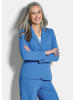 GOLDNER Kurzgröße:  Viskoseblazer mit Reverskragen in blau