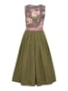 Berwin Dirndl mit Rosenmuster-Oberteil & Taftschürze