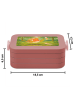 Mr. & Mrs. Panda Lunch Box Rotkehlchen Federn Design ohne Spruch in Rot Pastell