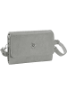 tectake Schicke Trachtenhandtasche in Wildlederoptik, grau