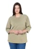 Ulla Popken Sweatshirt in helles khaki