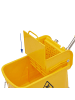 relaxdays Reinigungswagen in Gelb - (B)44 x (H)66 x (T)28 cm