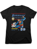 Superman Shirt "Superman Up In The Sky Girly Tee" in Schwarz