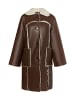 DreiMaster Vintage Damen Mantel Aus Lammnappa in Braun