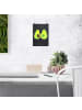 Mr. & Mrs. Panda Bild Avocado Pärchen ohne Spruch in Kreidetafel