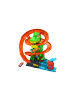 Hot Wheels Spielzeugfahrzeug City T-Rex-Feuerschlacht Spielset mit Dinosaurier, ab 3 Jahre