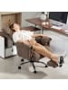 HOMCOM Bürostuhl-80L x 80B x 106-114H cm-Braun