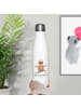 Mr. & Mrs. Panda Trinkflasche Faultier Yoga mit Spruch in Weiß