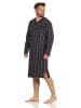 NORMANN Nachthemd langarm kariert - 60222 in marine