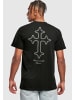 Mister Tee Mister Tee Memento Mori Oneline Cross Tee in black