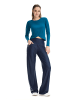 Winshape Functional Light and Soft Cropped Long Sleeve Top AET131LS in teal green