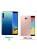 cadorabo Hülle für Samsung Galaxy A9 2018 Blumen Design in FLORAL DUNKEL LILA