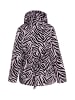 faina Steppjacke Mit Zebra-Print in Mauve Zebra