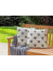 Beliani 2er-Set Gartenkissen CANNETO in Beige/Schwarz/Gelb