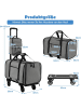 COSTWAY Transportbox Katze & Hunde in Grau