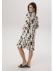 Aniston SELECTED Blusenkleid in camel-beige-schwarz