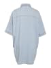 Noisy may Oversize Jeanshemd Bluse mit kurzen Ärmeln und Taschen in Hellblau