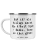 Mr. & Mrs. Panda Campingbecher Spruch Kollege Freude mit Spruch in Weiß