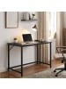 VASAGLE Computertisch Barnet in Greige-Schwarz - (B)100 x (H)76 x (T)50 cm