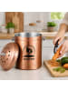 relaxdays Komposteimer in Kupfer - 5 Liter