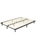 Beliani Freistehender Lattenrost COMBOURG in Schwarz - (W) 160 x (H) 18 x (L) 200 cm