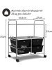 COSTWAY Rollcontainer in Schwarz