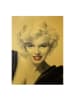 WALLART Leinwandbild Gold - Marilyn auf Sofa in Grau