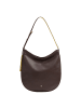 DuDu Schultertasche Leder 36.5 cm in coffee brown