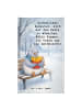 Mr. & Mrs. Panda Handtuch Taube Winter Pommes Design mit Spruch in Weiß