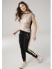 Laura Scott Shirtbluse in camelfarben-schwarz