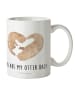 Mr. & Mrs. Panda Kindertasse Otter Herz mit Spruch in Weiß