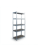 relaxdays Schwerlastregal in Silber - (B)60 x (H)180 x (T)30 cm
