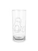 Mr. & Mrs. Panda Wasserglas Avocado Kern rollt ohne Spruch in Transparent