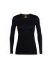 icebreaker Longsleeve 200 Oasis Crewe in Schwarz