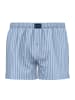 Tom Tailor Web-Boxershorts 2er Pack in Dunkelblau/Hellblau/Weiß
