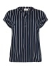 KAFFE curve Ärmellose Bluse KCsida Regular fit in Navy / Grey Stripe