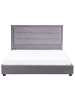 Beliani Wasserbett ROUEN in Grau - (W) 166 x (H) 112 x (L) 213 cm