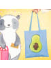 Mr. & Mrs. Panda Henkeltasche Avocado Kern ohne Spruch in Sky Blue