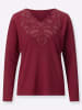 creation L Langarmshirt in dunkelrot