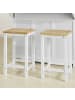SoBuy Hocker in Weiß - (W) 35 x (H) 61 x (L) 35 cm