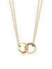 Elli Halskette 925 Sterling Silber Kreis in Gold
